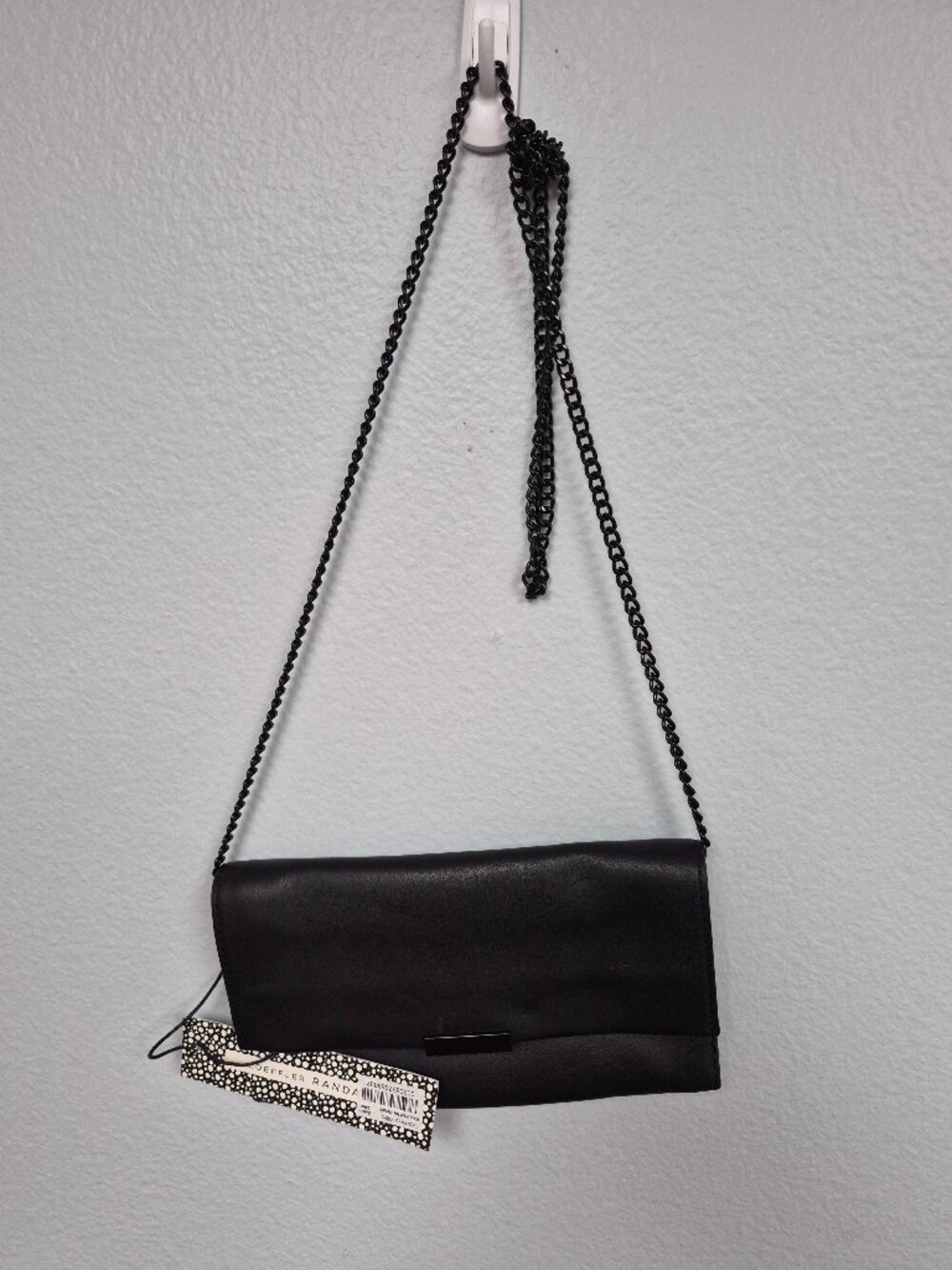 LOEFFLER RANDALL BLACK TAB CLUTCH/CROSSBODY - WT